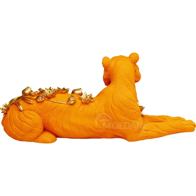 Декоративная фигурка в форме тигра, изготовленная из полирезина виноградного цвета. Тбилиси - изображение 3