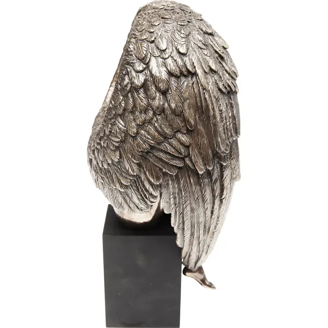 Ვერცხლისფერი პოლირეზინის დეკორაციული სუვენირი ანგელოზი თბილისი - photo 3