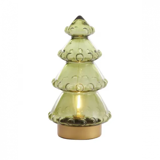 Საახალწლო ნაძვის ხე შუშის სანათი თბილისი