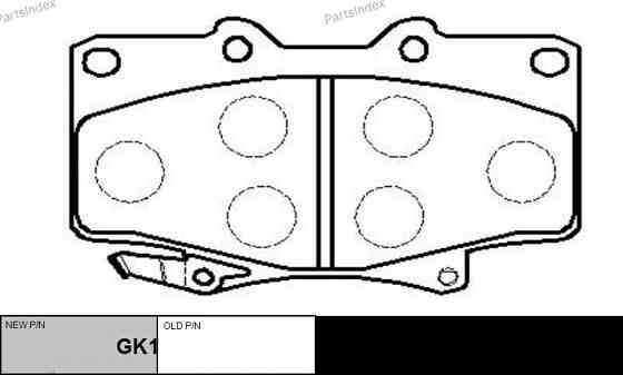Колодки тормозные дисковые CTR CKT5 Тбилиси