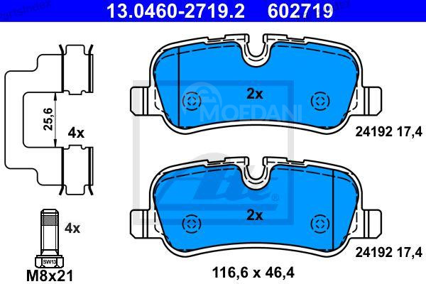 Disc brake pads ATE 13.0460-2719.2 Tbilisi - photo 1