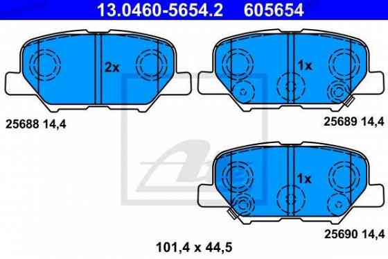 Disc brake pads ATE 13.0460-5654.2 Tbilisi