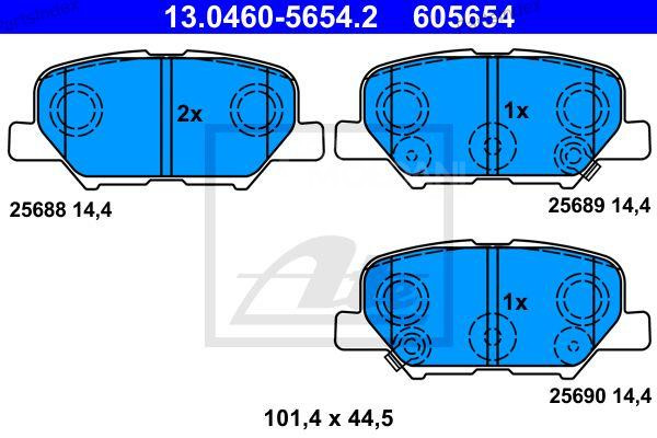 Disc brake pads ATE 13.0460-5654.2 Tbilisi - photo 1