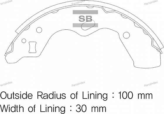 Sangsin SA067 drum brake shoes Tbilisi