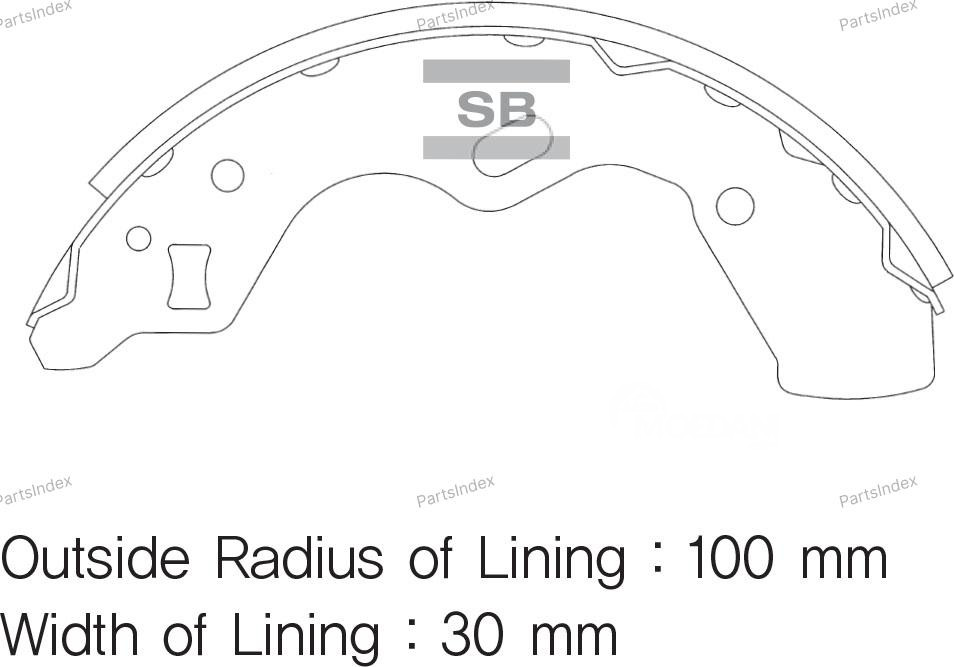 Sangsin SA067 drum brake shoes Tbilisi - photo 1