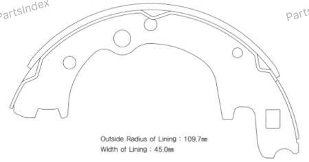 Sangsin SA072PO drum brake shoes Tbilisi - photo 3