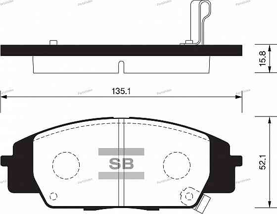 Sangsin SP1434 disc brake pads Tbilisi