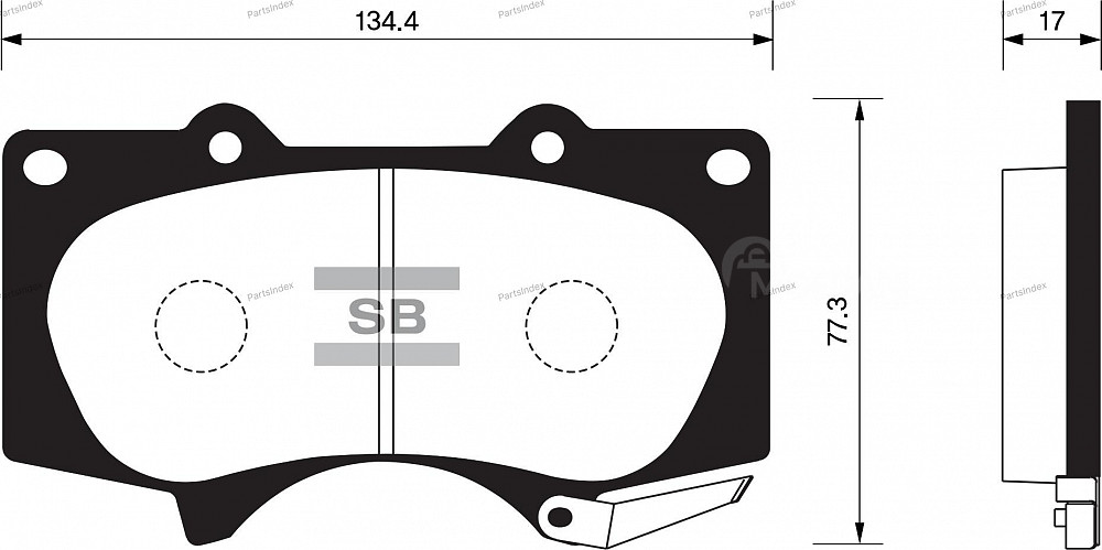 Sangsin SP2033 disc brake pads Tbilisi - photo 2