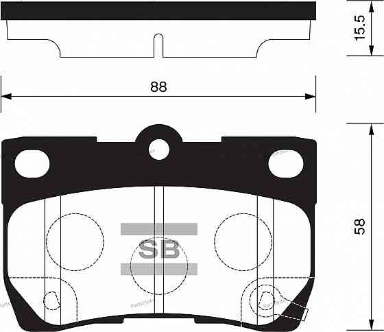 Sangsin SP2083 დისკური სამუხრუჭე ხუნდები თბილისი