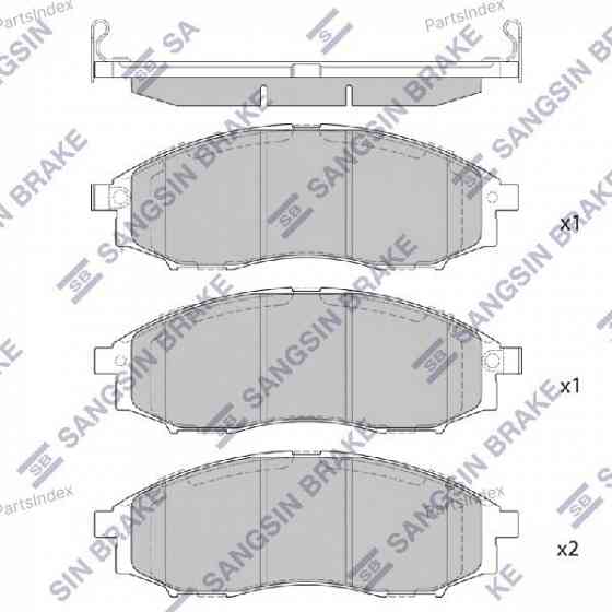 Sangsin SP2078 დისკური სამუხრუჭე ხუნდები თბილისი