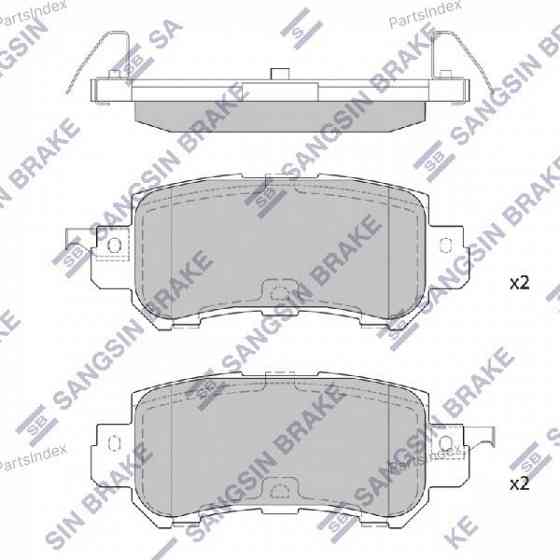 Sangsin SP1672 დისკური სამუხრუჭე ხუნდები თბილისი