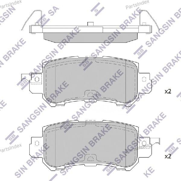 Sangsin SP1672 დისკური სამუხრუჭე ხუნდები თბილისი - photo 3