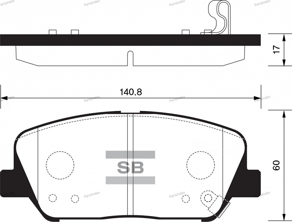Sangsin SP1403 დისკური სამუხრუჭე ხუნდები თბილისი - photo 2