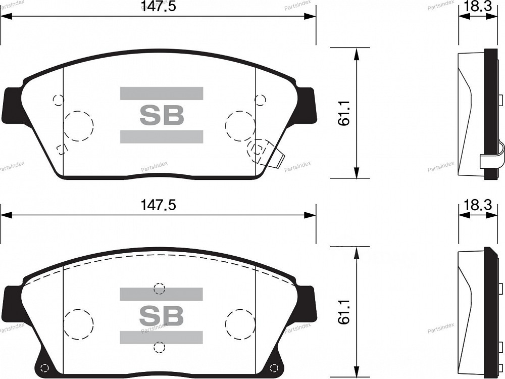 Sangsin SP1480 დისკური სამუხრუჭე ხუნდები თბილისი - photo 1