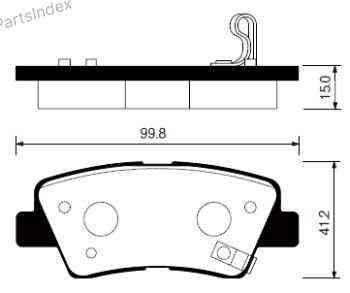 Sangsin SP1239 დისკური სამუხრუჭე ხუნდები თბილისი