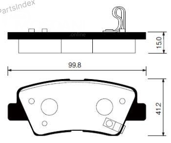 Sangsin SP1239 დისკური სამუხრუჭე ხუნდები თბილისი - photo 3