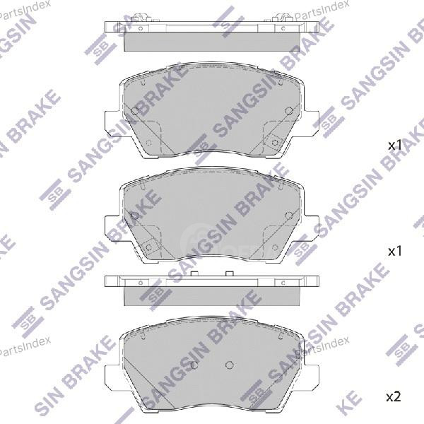 Sangsin SP1983 დისკის სამუხრუჭე ხუნდები თბილისი - photo 3