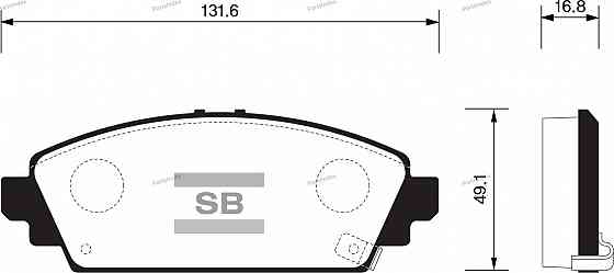 Sangsin SP1572 დისკური სამუხრუჭე ხუნდები თბილისი