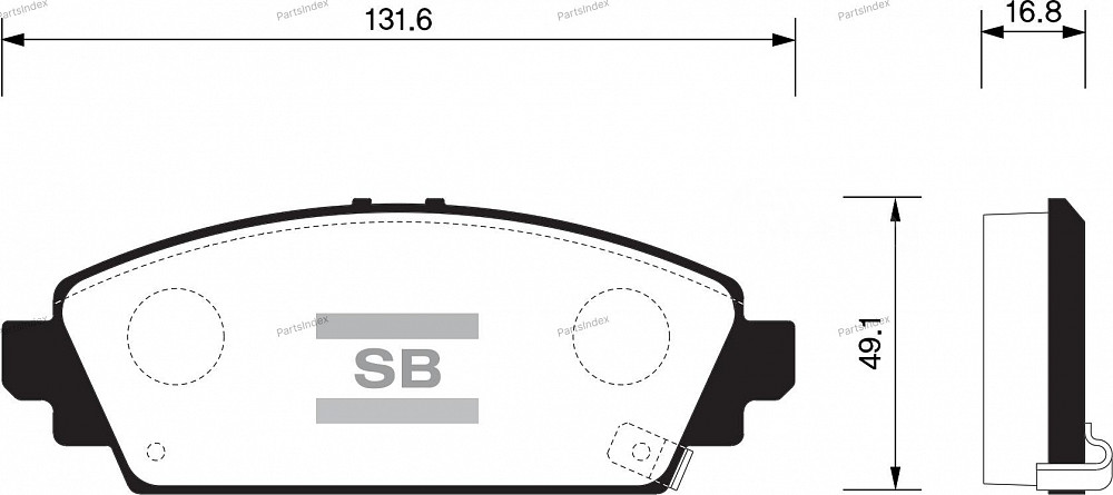 Sangsin SP1572 დისკური სამუხრუჭე ხუნდები თბილისი - photo 2