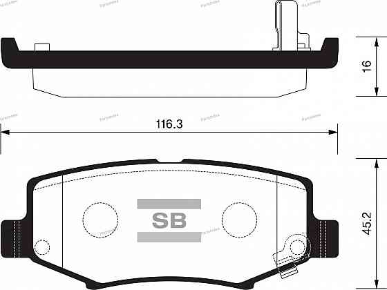 Sangsin SP2186 დისკური სამუხრუჭე ხუნდები თბილისი