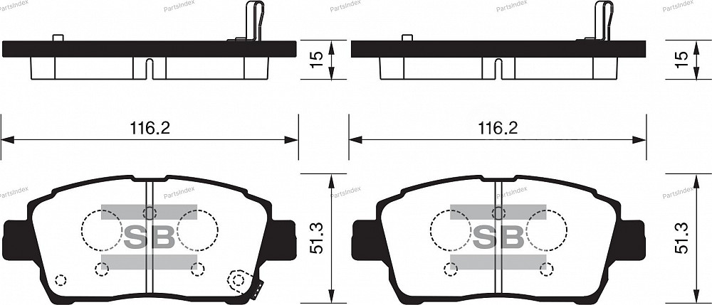 Sangsin SP1232 დისკური სამუხრუჭე ხუნდები თბილისი - photo 1