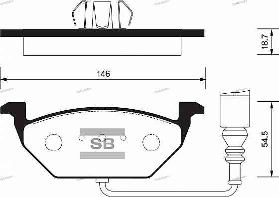Sangsin SP2025 დისკური სამუხრუჭე ხუნდები თბილისი