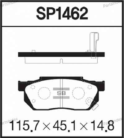Sangsin SP1462 დისკის სამუხრუჭე ხუნდები თბილისი