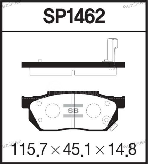 Sangsin SP1462 დისკის სამუხრუჭე ხუნდები თბილისი - photo 3
