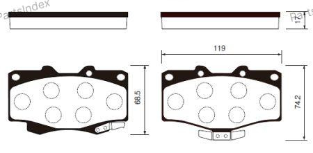 Sangsin SP1222 დისკური სამუხრუჭე ხუნდები თბილისი - photo 3