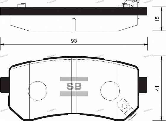 Sangsin SP1187 დისკის სამუხრუჭე ხუნდები თბილისი