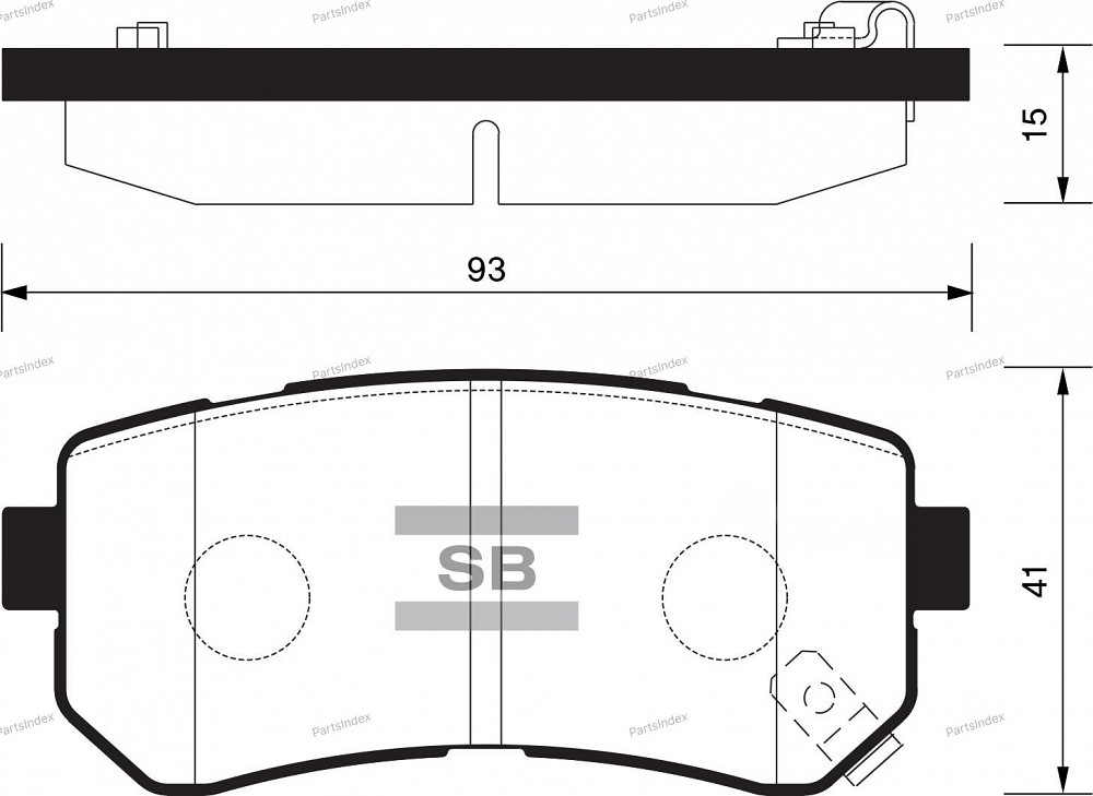 Sangsin SP1187 დისკის სამუხრუჭე ხუნდები თბილისი - photo 1