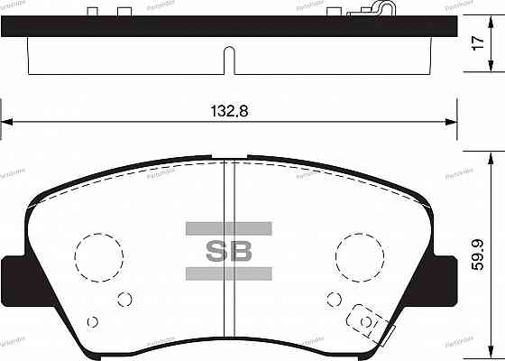 Sangsin SP1400 დისკური სამუხრუჭე ხუნდები თბილისი