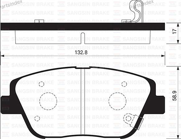 Sangsin SP1398 დისკური სამუხრუჭე ხუნდები თბილისი - photo 3
