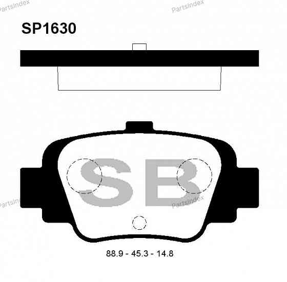 Sangsin SP1630 დისკური სამუხრუჭე ხუნდები თბილისი