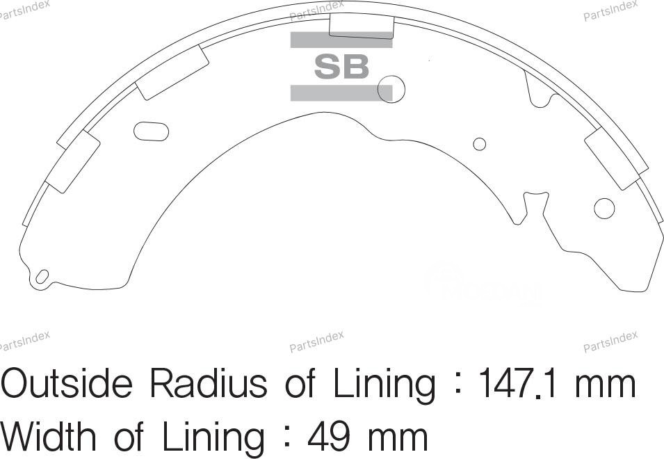 Sangsin SA171 ბარაბნის მუხრუჭის ხუნდები თბილისი - photo 2