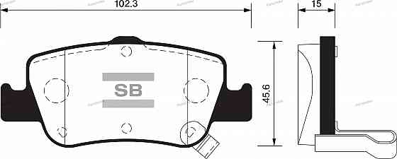 Sangsin SP1501 დისკური სამუხრუჭე ხუნდები თბილისი