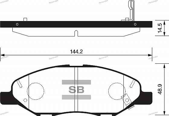 Sangsin SP1383 დისკური სამუხრუჭე ხუნდები თბილისი