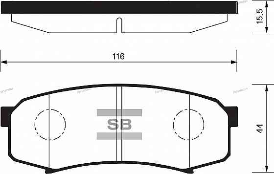Sangsin SP2040 დისკური სამუხრუჭე ხუნდები თბილისი