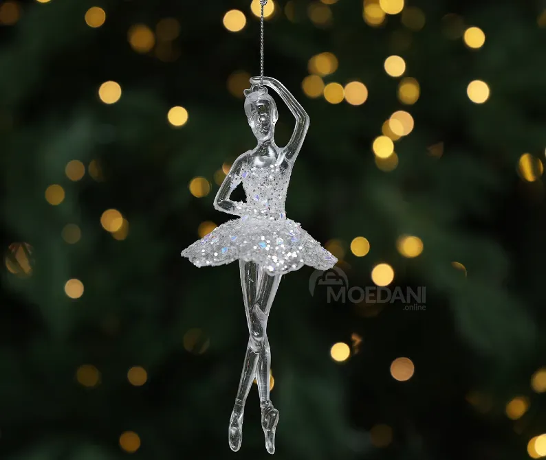 Ნაძვის ხის სათამაშო ბალერინა 15 სმ თბილისი - photo 1