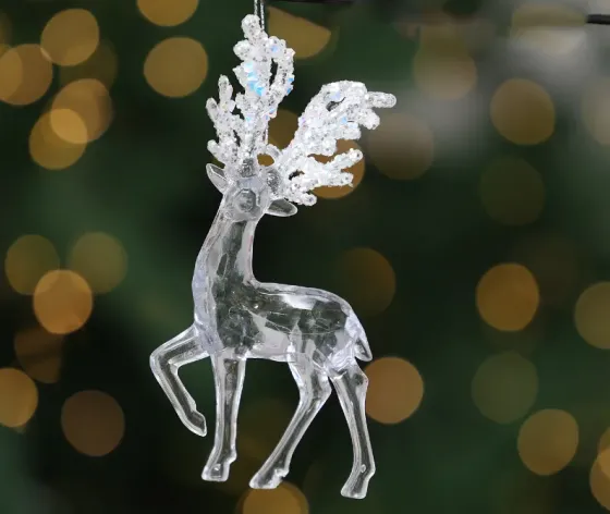 Ნაძვის ხის სათამაშო " ირემი" 14 სმ თბილისი