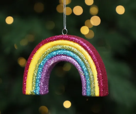 Ნაძვის ხის სათამაშო " ცისარტყელა" 11 სმ თბილისი