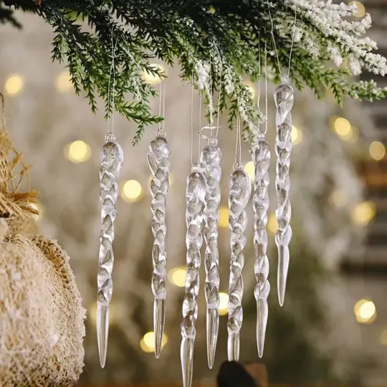 Christmas tree toy " Lolo" 12 cm. 6 pieces Tbilisi