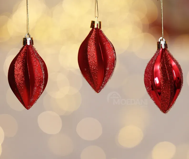 Christmas tree toy lollipop 6 pieces 8 cm red Tbilisi - photo 1