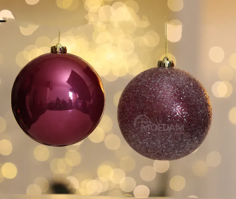 Christmas tree balls 15 cm 4 pieces pink Tbilisi - photo 1