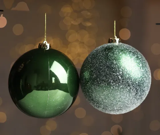 Christmas tree balls 15 cm 4 pieces green Tbilisi
