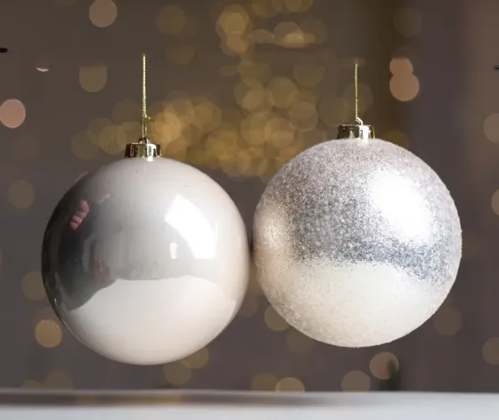 Christmas tree balls 15 cm 4 pieces light gold Tbilisi