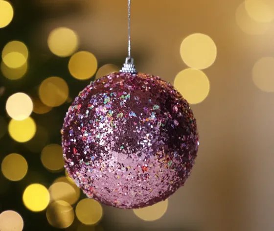 Christmas tree toy balls 10 cm 2 pieces pink Tbilisi