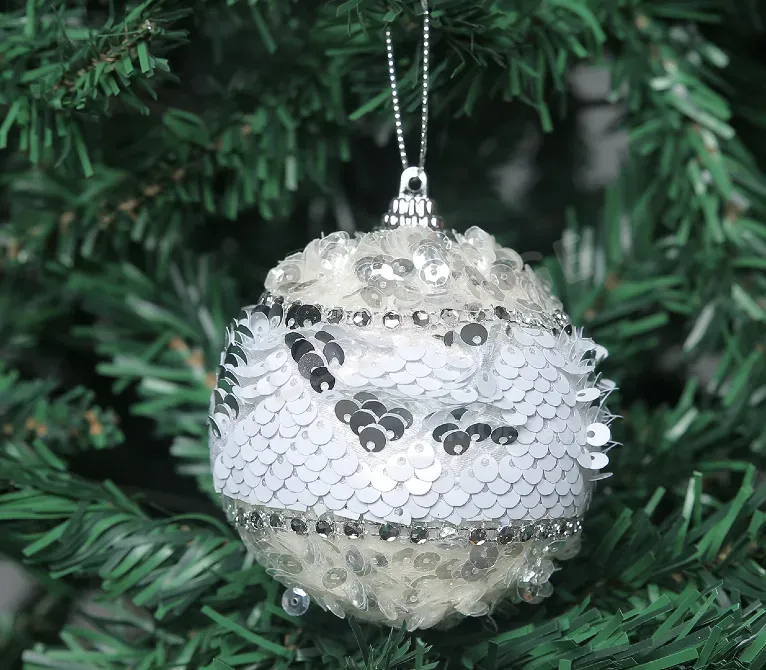 Christmas tree toy with white glitter Tbilisi - photo 1