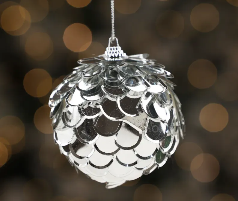 Christmas tree toy cone silver Tbilisi - photo 1