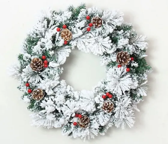 Საახალწლო დეკორაცია გვირგვინი 50 სმ Sq704 თბილისი